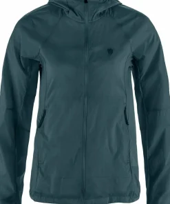 Fjällräven Women's Keb Lätt Wind Jacket Mountain Blue Discount