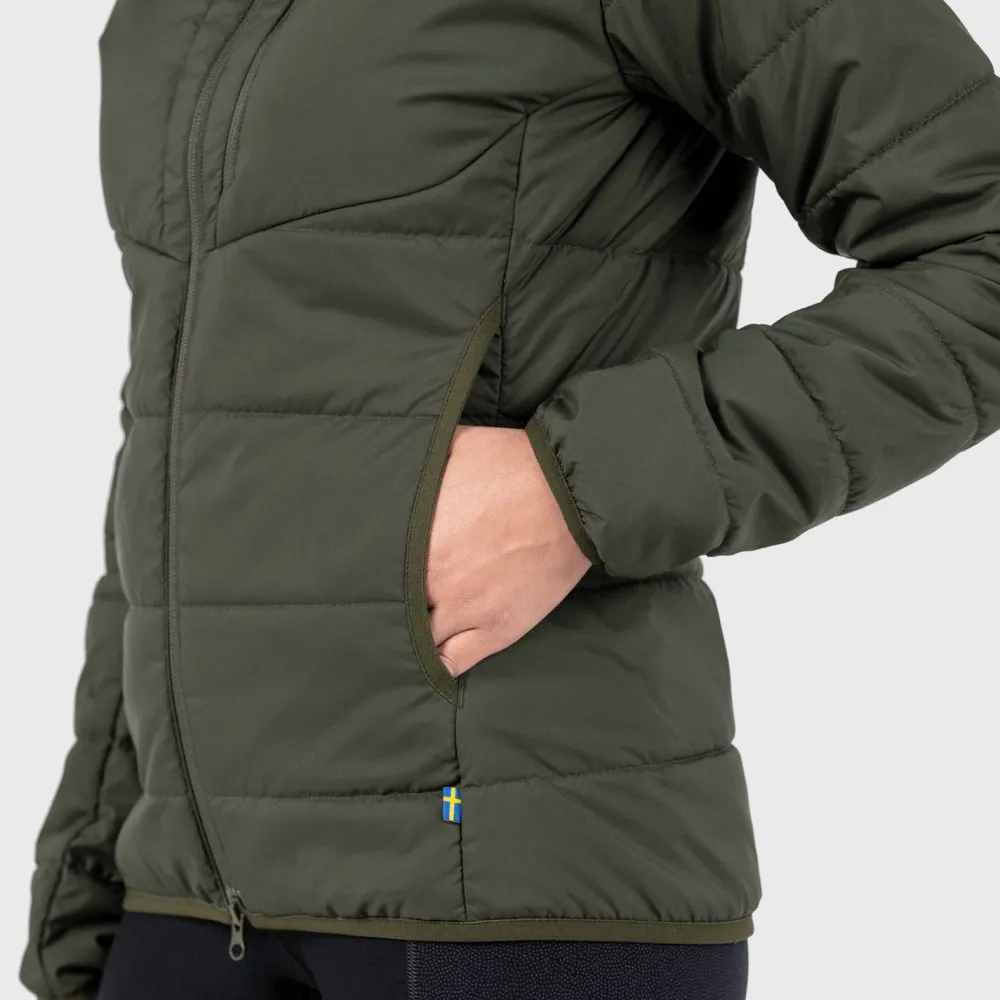Online Women's Keb Padded Hoodie Damjackor