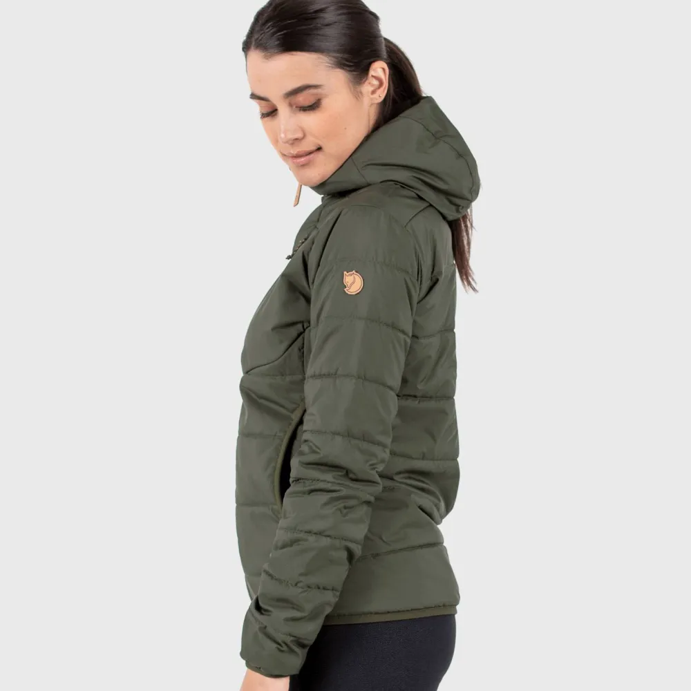 Online Women's Keb Padded Hoodie Damjackor
