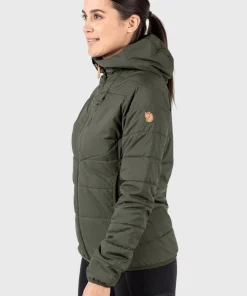 Online Women's Keb Padded Hoodie Damjackor