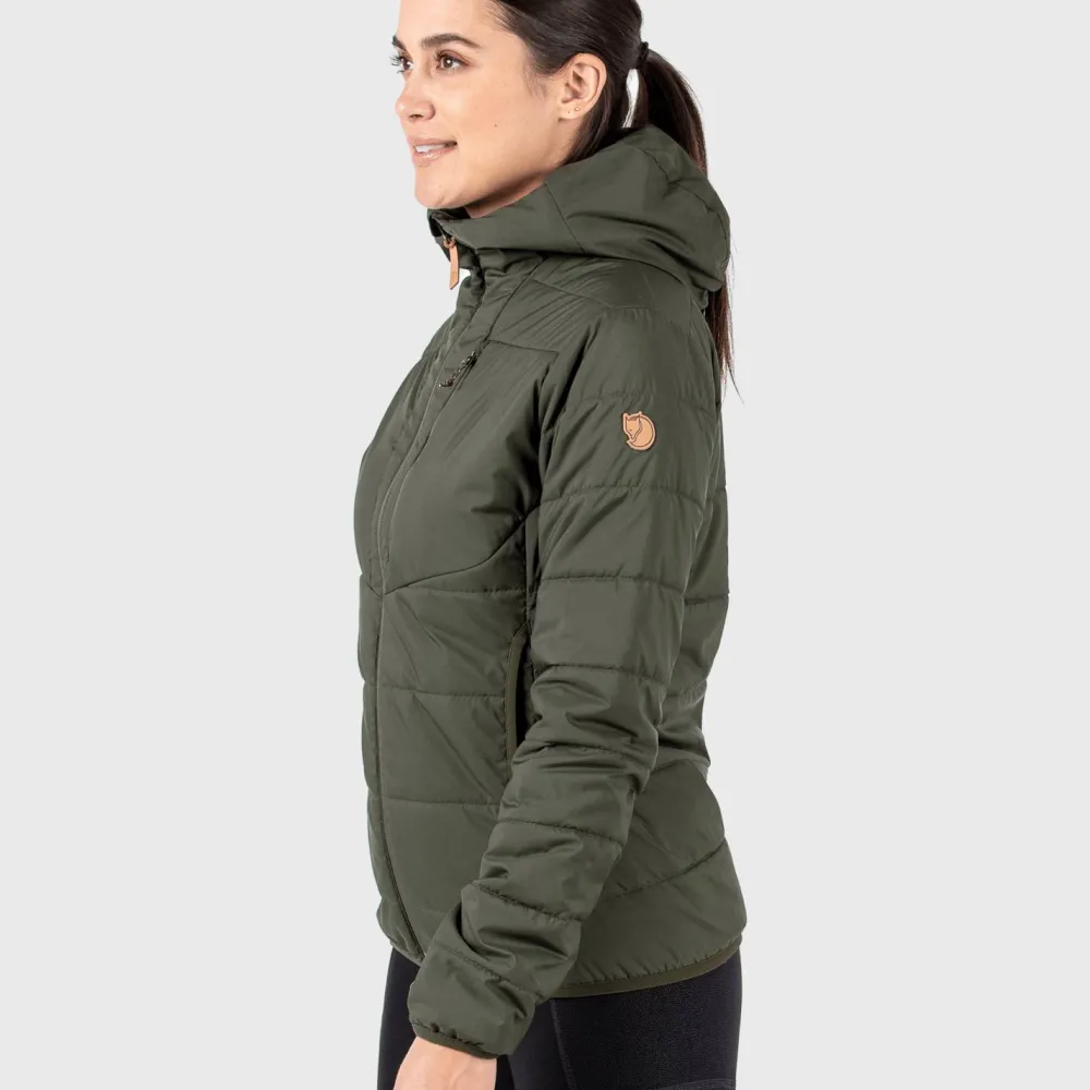 Online Women's Keb Padded Hoodie Damjackor