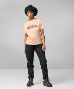 Fjällräven Women's Lush Logo T-Shirt Ultramarine Outlet