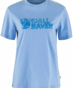 Fjällräven Women's Lush Logo T-Shirt Ultramarine Outlet