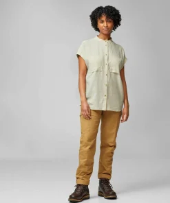 New Women's Övik Hemp Shirt Short Sleeve Damtröjor & Skjortor