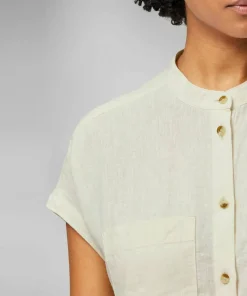 New Women's Övik Hemp Shirt Short Sleeve Damtröjor & Skjortor