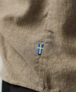 Fjällräven Women's Övik Hemp Shirt Long Sleeve Suede Brown Sale
