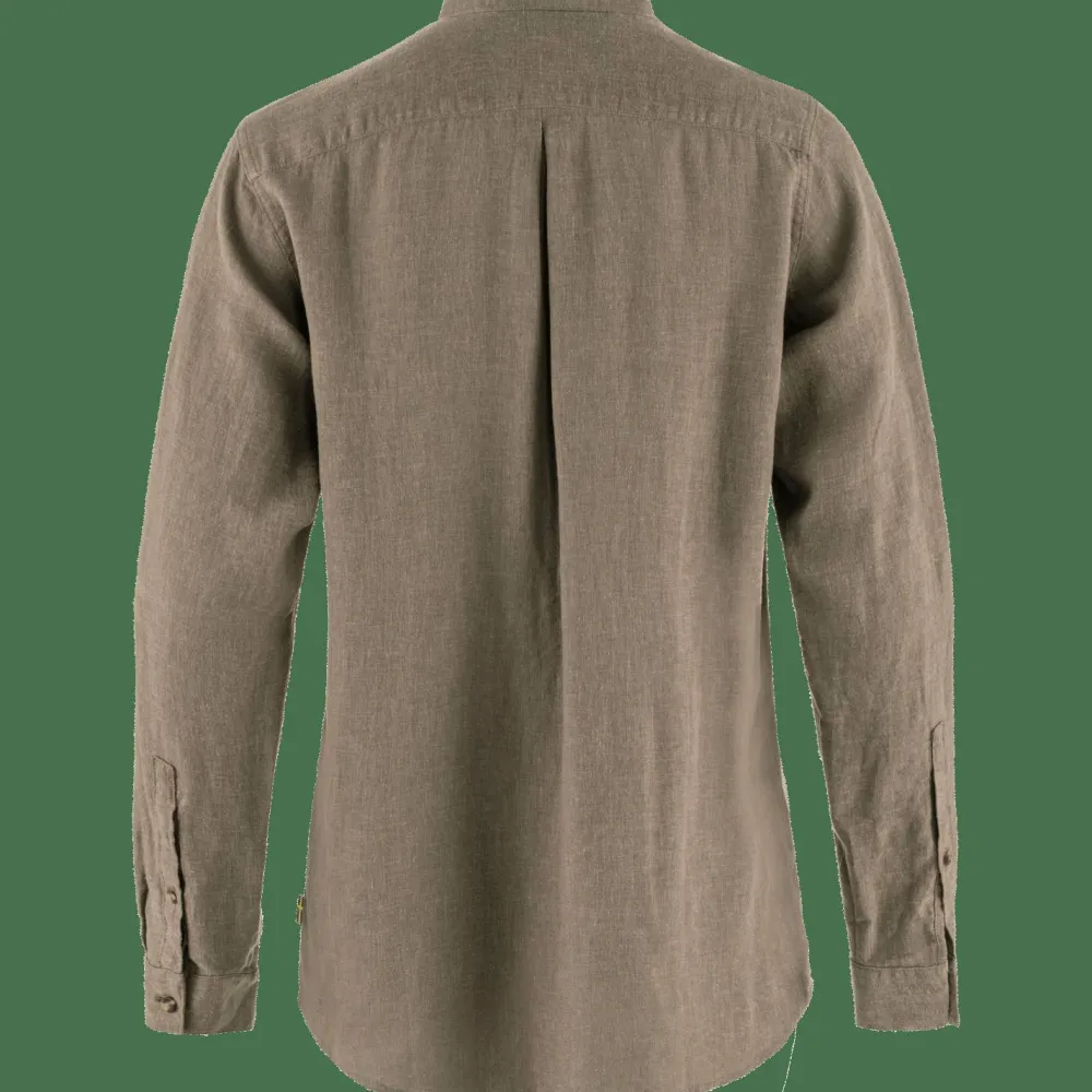 Fjällräven Women's Övik Hemp Shirt Long Sleeve Suede Brown Sale