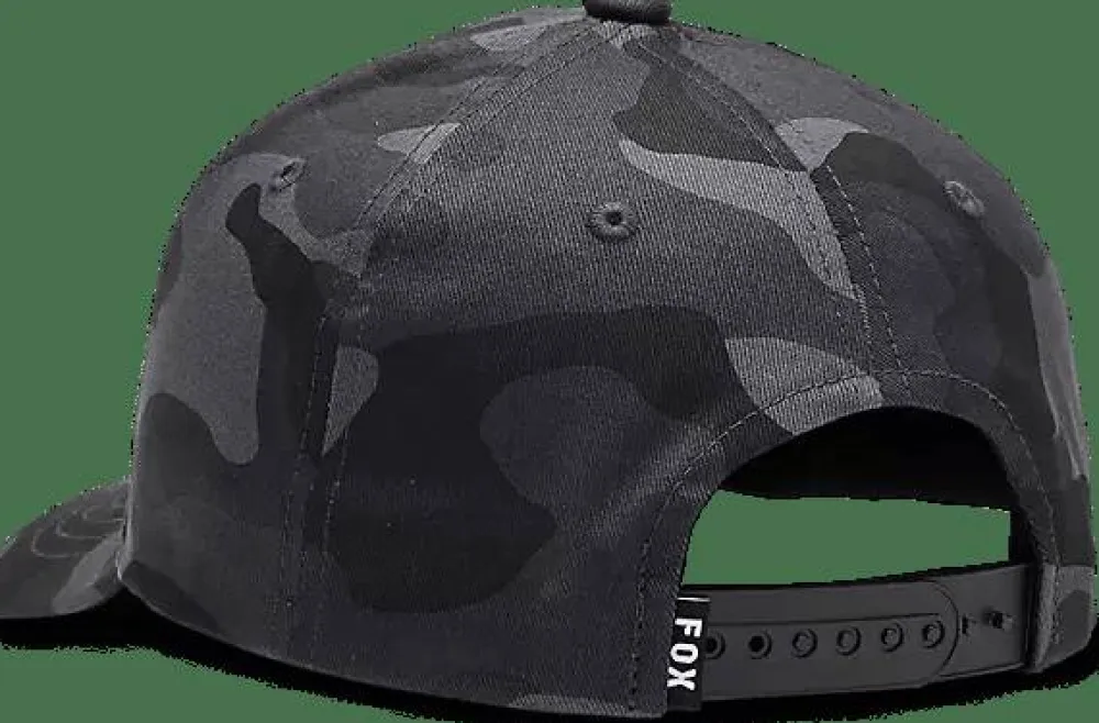 Fox Youth Camo 110 Snapback Hat Black Camo
