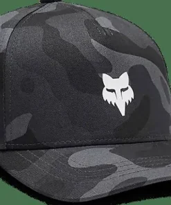 Fox Youth Camo 110 Snapback Hat Black Camo