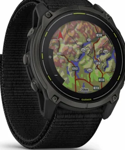 Garmin Enduro 3 Carbon Grey DLC Titanium/Black UltraFit Nylon Strap