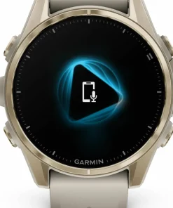 Garmin Fenix 8 Amoled 43mm, Sapphire Soft Gold - Fog Grey/Sandstone Silicone Strap New