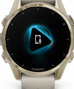 Garmin Fenix 8 Amoled 43mm, Sapphire Soft Gold - Fog Grey/Sandstone Silicone Strap