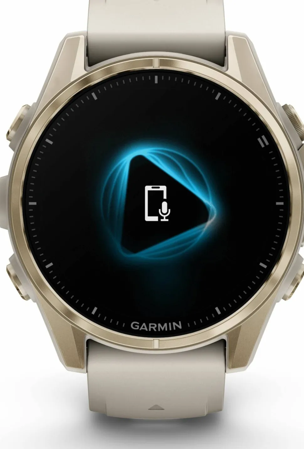 Garmin Fenix 8 Amoled 43mm, Sapphire Soft Gold - Fog Grey/Sandstone Silicone Strap