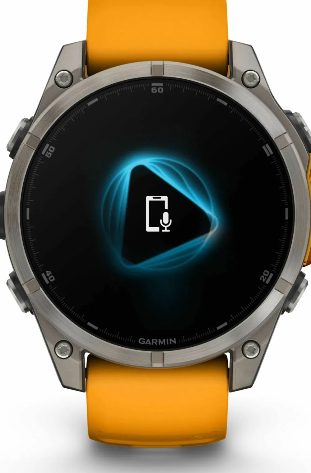 New Fenix 8 Amoled 47mm, Sapphire Titanium - Spark Orange/Graphite Silicone Strap Elektronik