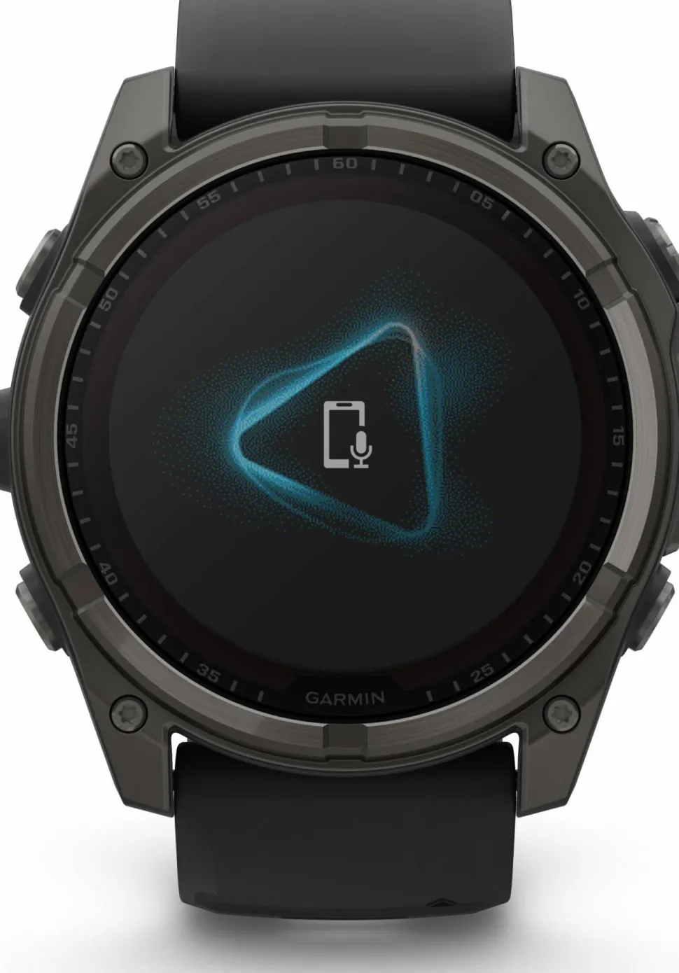 Garmin Fenix 8 Solar 51mm, Sapphire Solar Carbon Gray DLC Titanium - Black/Pebble Grey Silicone Strap