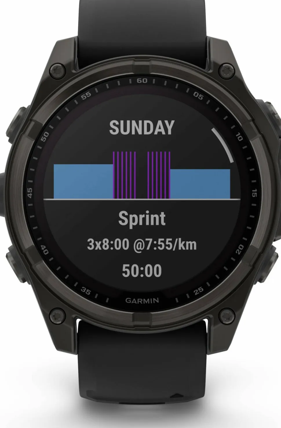Garmin Fenix 8 Solar 47mm, Sapphire Solar Carbon Gray DLC Titanium - Black/Pebble Grey Silicone Strap