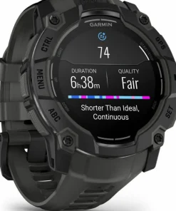Garmin Instinct 3 AMOLED, 50mm Black Bezel With Charcoal Band Outlet