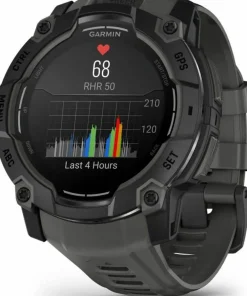 Garmin Instinct 3 AMOLED, 50mm Black Bezel With Charcoal Band Outlet