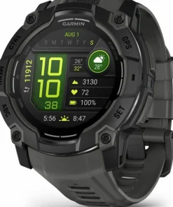 Garmin Instinct 3 AMOLED, 50mm Black Bezel With Charcoal Band Outlet