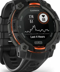 Garmin Instinct 3 Solar, 45mm Black Bezel With Black Band New