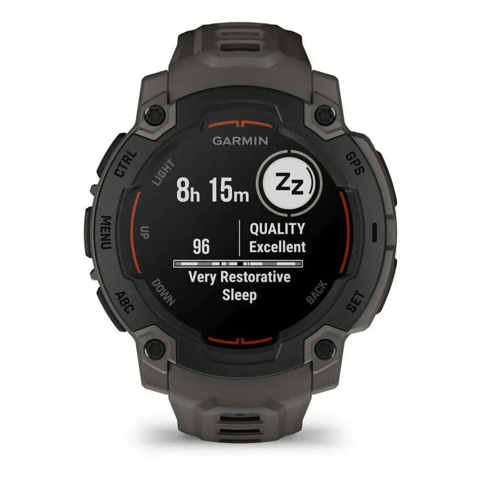 Garmin Instinct E, 45 Mm Black Bezel With Charcoal Band