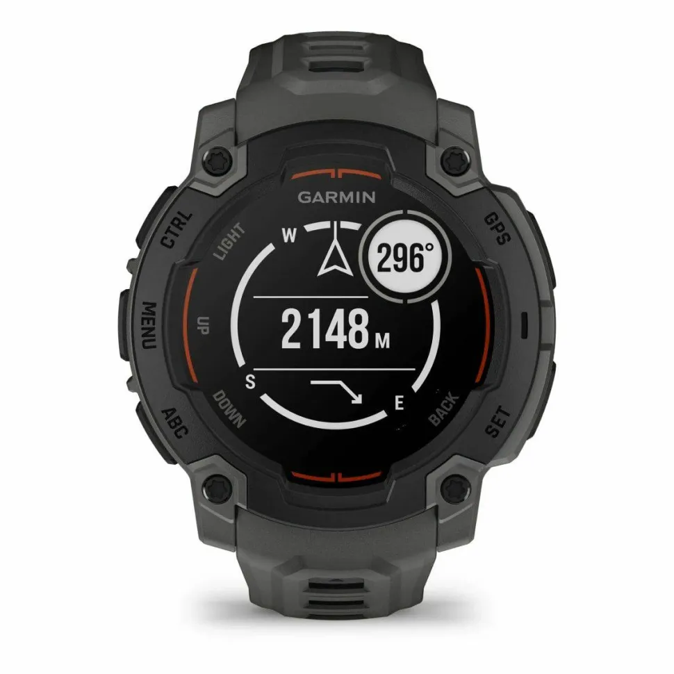 Garmin Instinct E, 45 Mm Black Bezel With Charcoal Band
