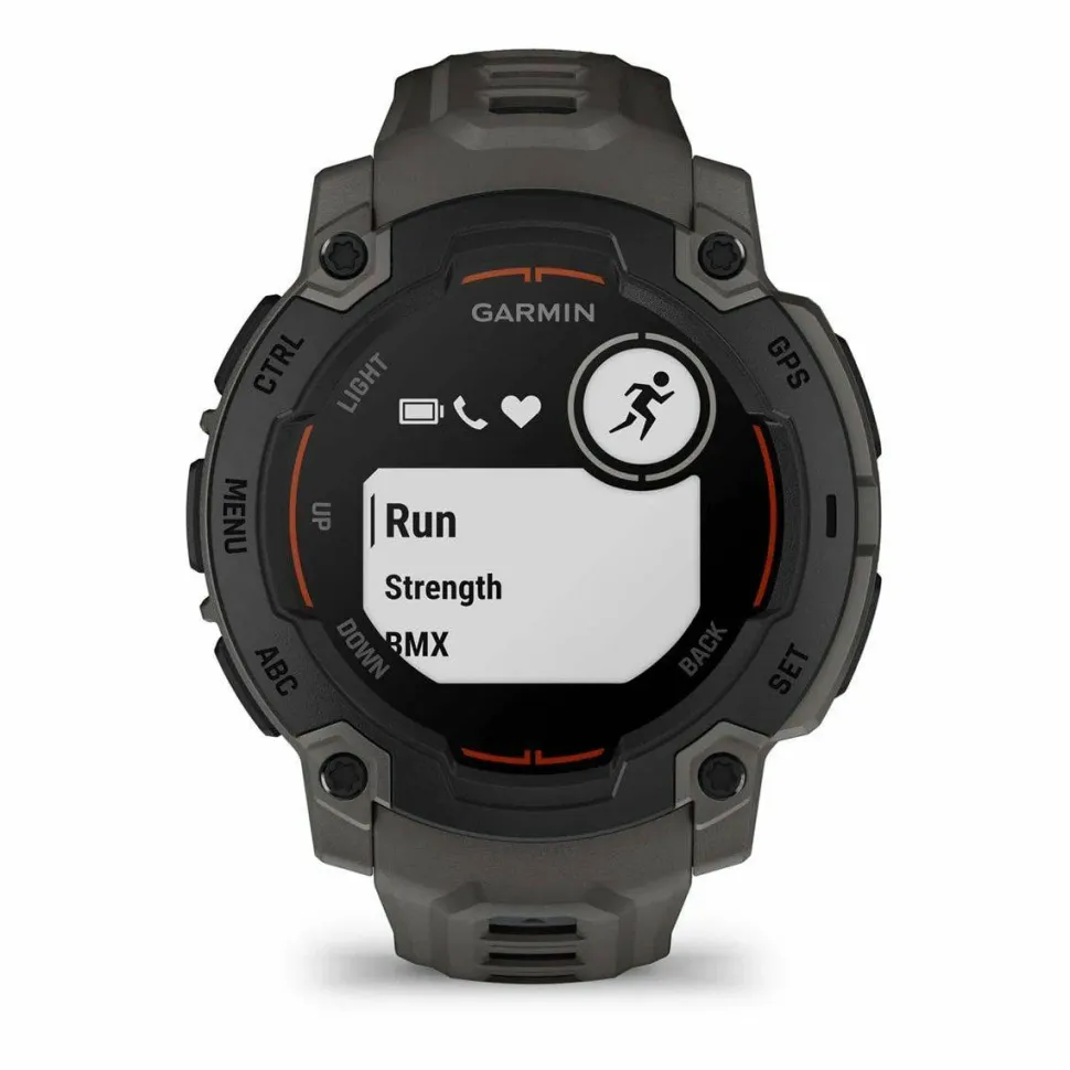 Garmin Instinct E, 45 Mm Black Bezel With Charcoal Band