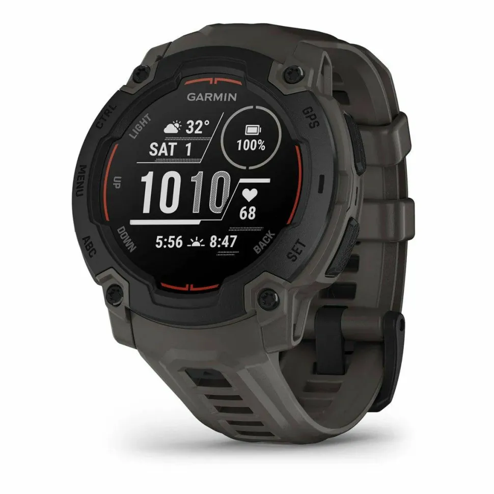 Garmin Instinct E, 45 Mm Black Bezel With Charcoal Band