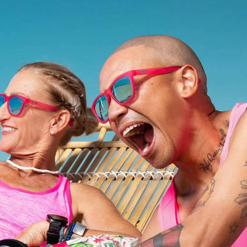 Goodr Sunglasses Flamingos On A Booze Cruise Pink