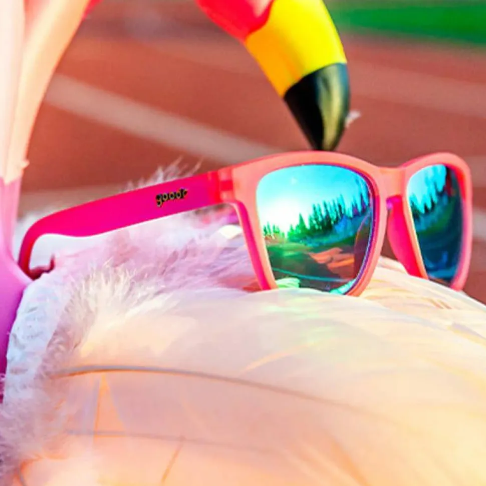 Goodr Sunglasses Flamingos On A Booze Cruise Pink