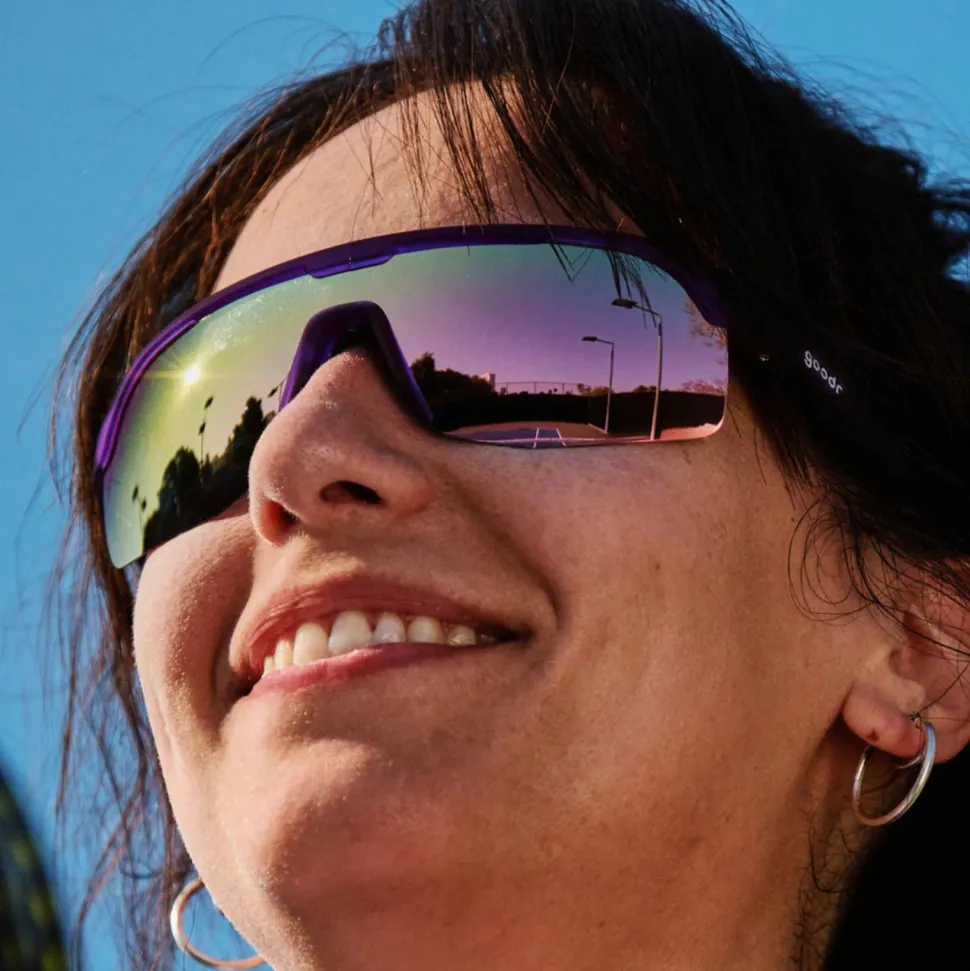 Goodr Sunglasses Tentacle Tag Champion Purple