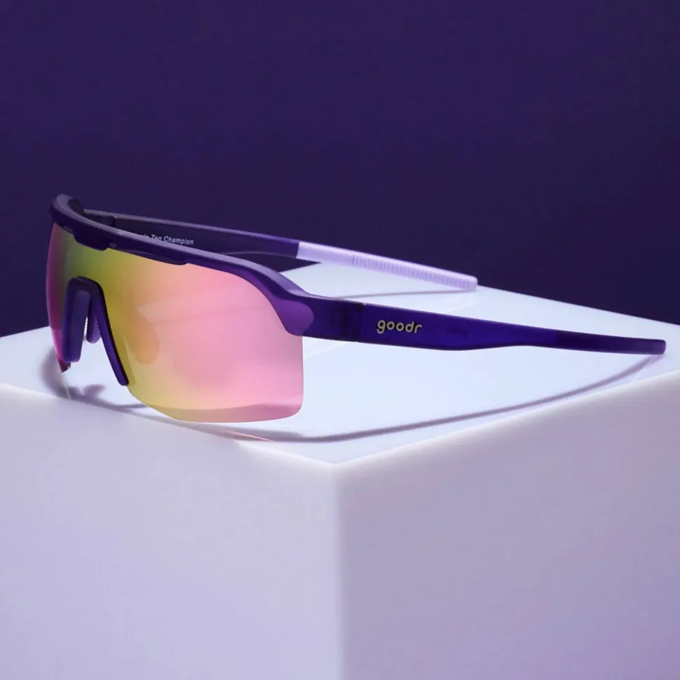 Goodr Sunglasses Tentacle Tag Champion Purple