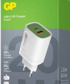 GP Batterier GP Wall Charger WM2A PD 20W White