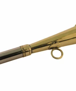 Grey Oak Hunting Horn 16 cm Brass Hot