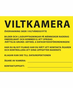 Hot Info Sign Viltkamera Jakt