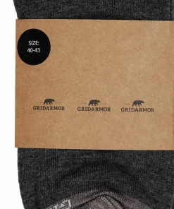 Gridarmor Heritage Merino Socks Mid Grey Melange Hot
