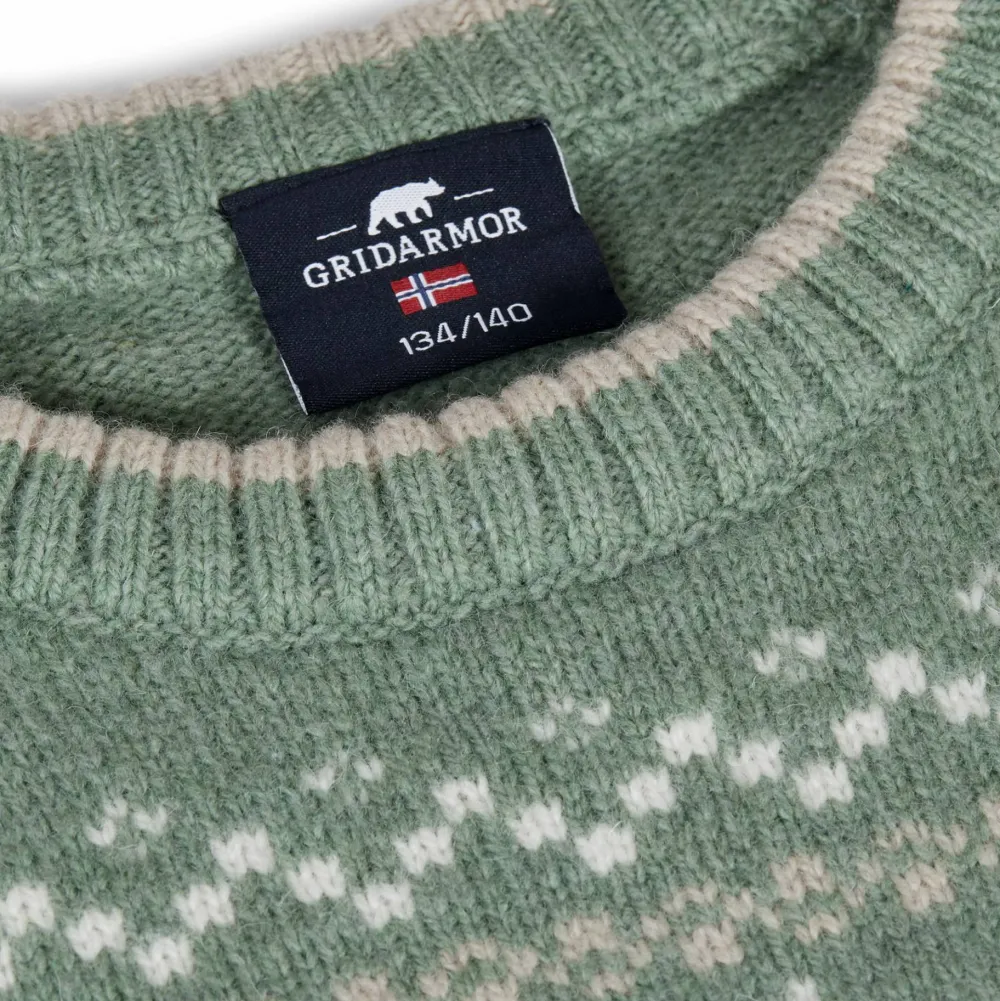 Discount Kids' Snøkrystall Round Neck Ullgenser Barn Barntröjor & Fleece