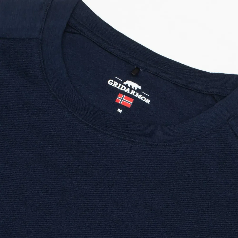 Gridarmor Men's Merino Wool Tee Navy Blazer Clearance