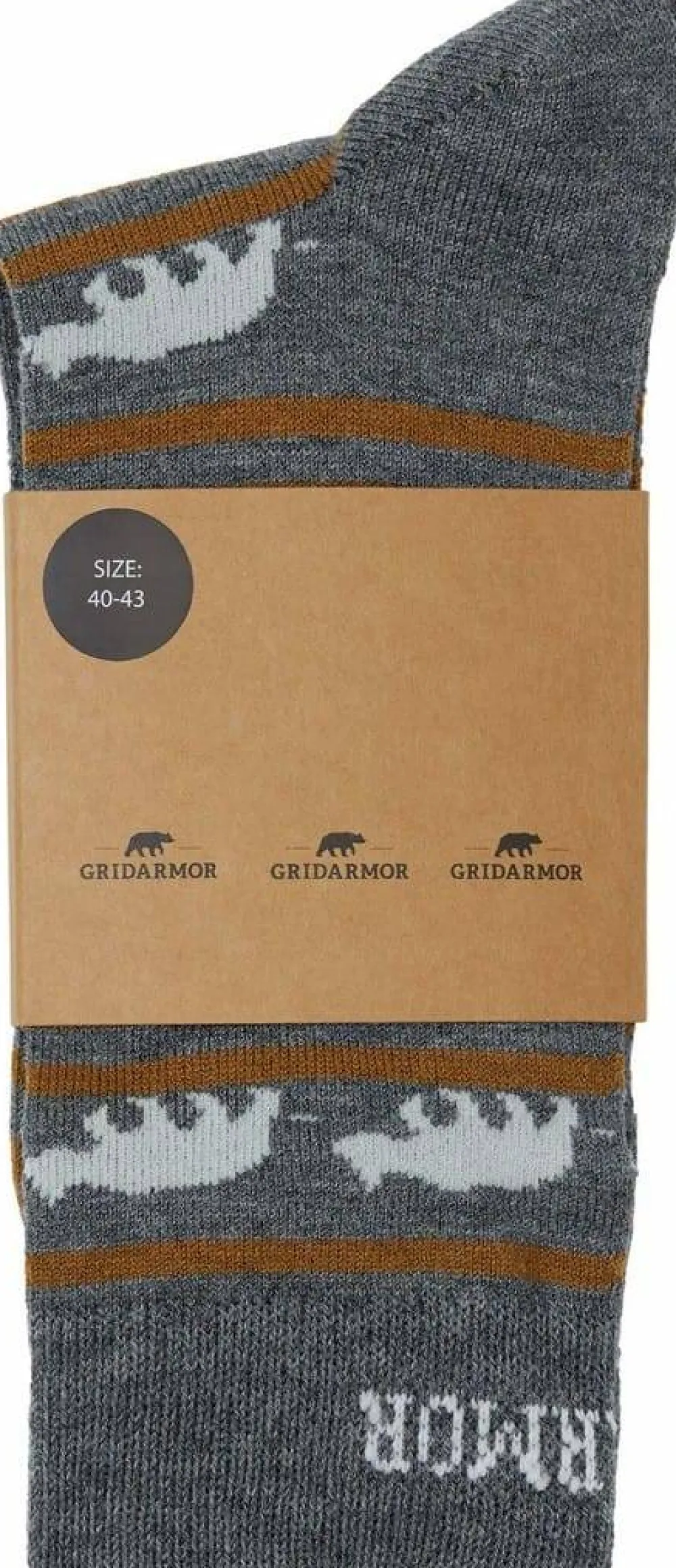 Online Striped Bear Merino Socks Herrstrumpor