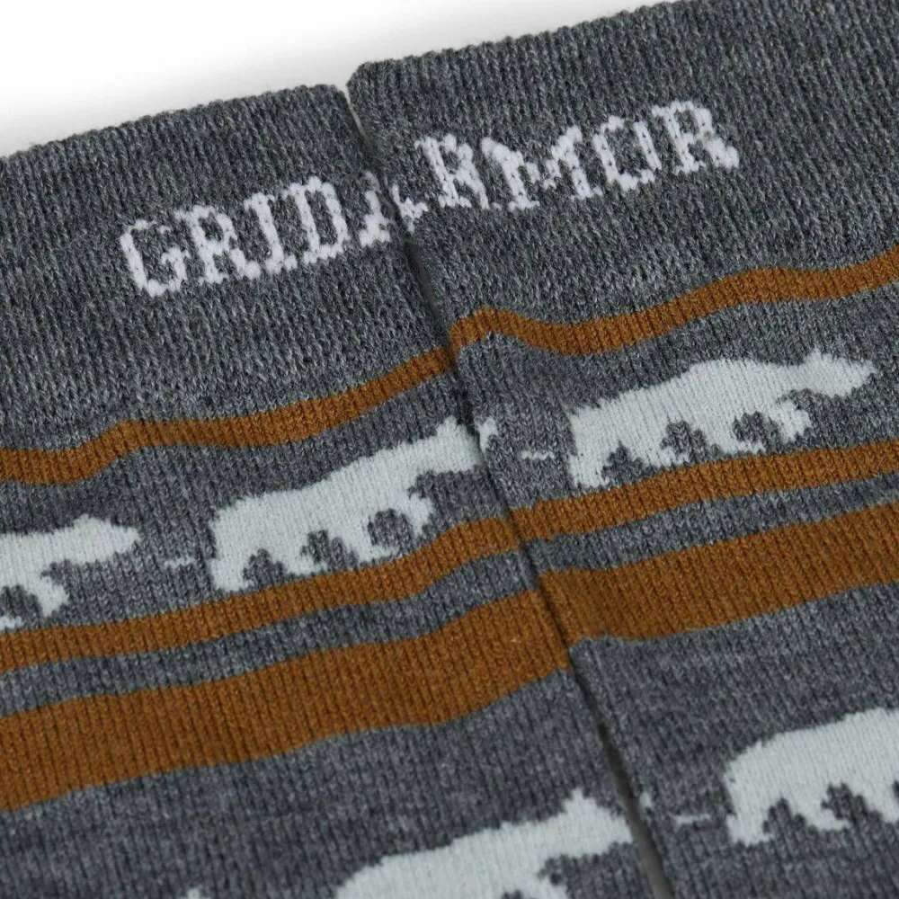Online Striped Bear Merino Socks Herrstrumpor