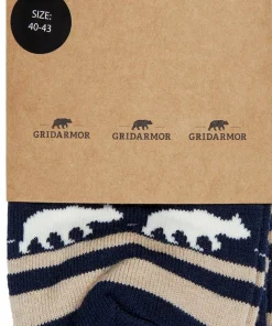 Sale Striped Bear Merino Socks Damstrumpor
