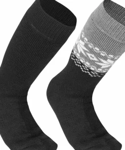 Gridarmor Unisex Alpacka Wool Heritage Socks 2-pack Black Beauty Discount
