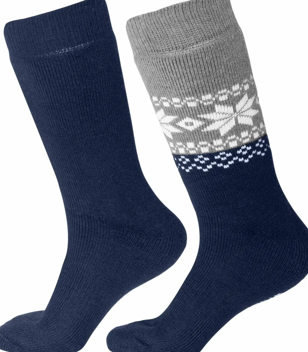 Gridarmor Unisex Alpacka Wool Heritage Socks 2-pack Navy Blazer Discount