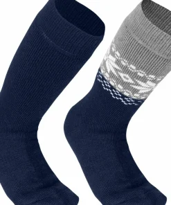 Gridarmor Unisex Alpacka Wool Heritage Socks 2-pack Navy Blazer Discount