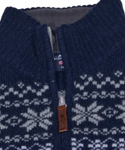 Best Women's Snøkrystall Half Zip Ullgenser Light Grey/Dark Navy/White Damtröjor & Skjortor