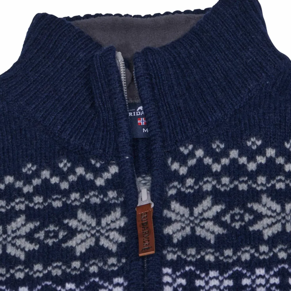 Best Women's Snøkrystall Half Zip Ullgenser Light Grey/Dark Navy/White Damtröjor & Skjortor