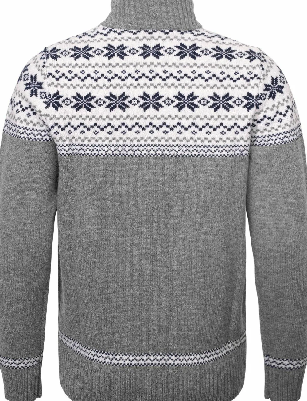 Gridarmor Women's Snøstjerne Full Zip Ullgenser Mid Grey Melange New