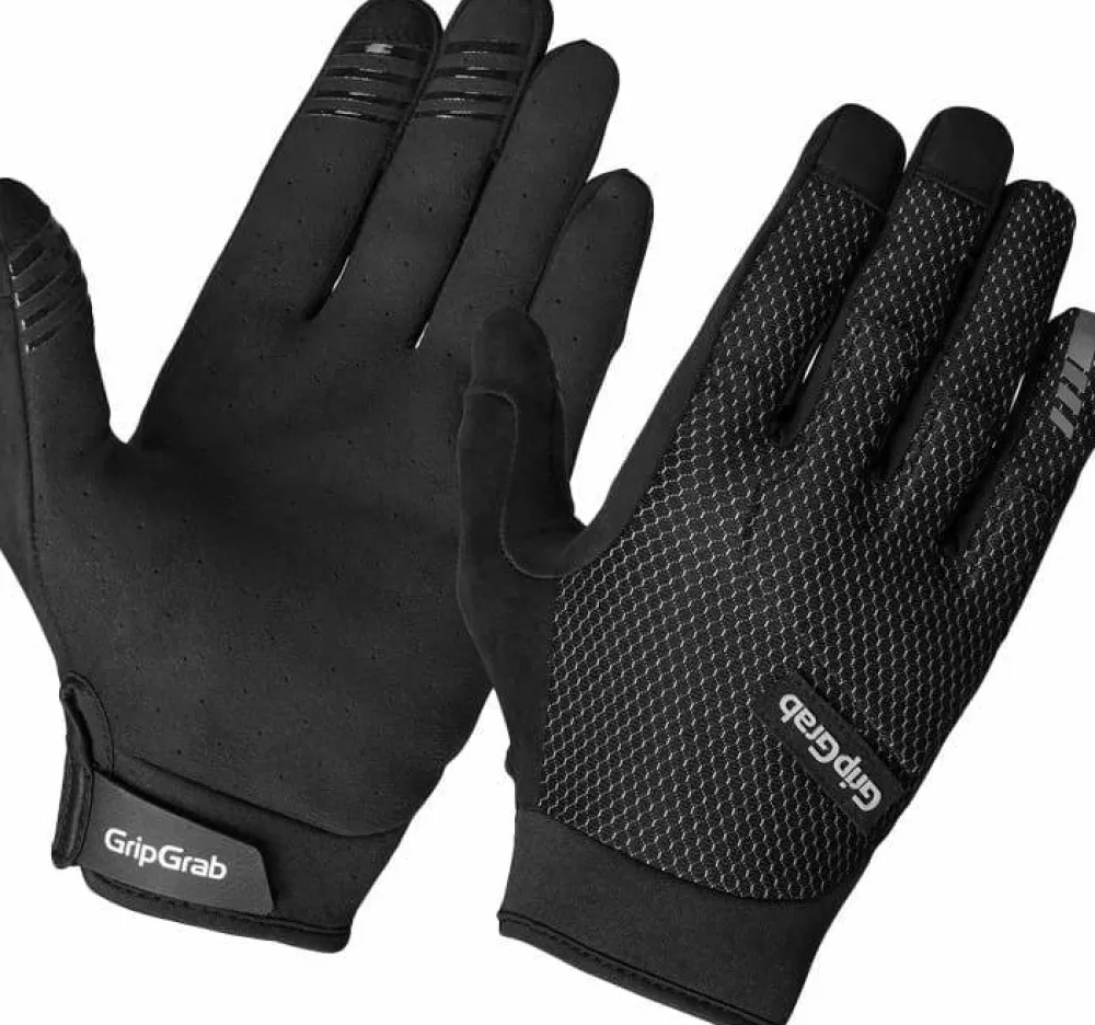 Gripgrab Descent Insidegrip™ Full Finger Summer Gloves Black Best