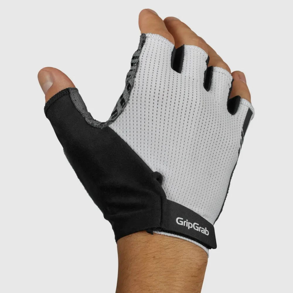 Gripgrab Expert RC Max Padded Short Finger Summer Gloves White Outlet