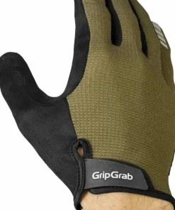 Gripgrab Explr Padded Full Finger Summer Gloves Olive Green